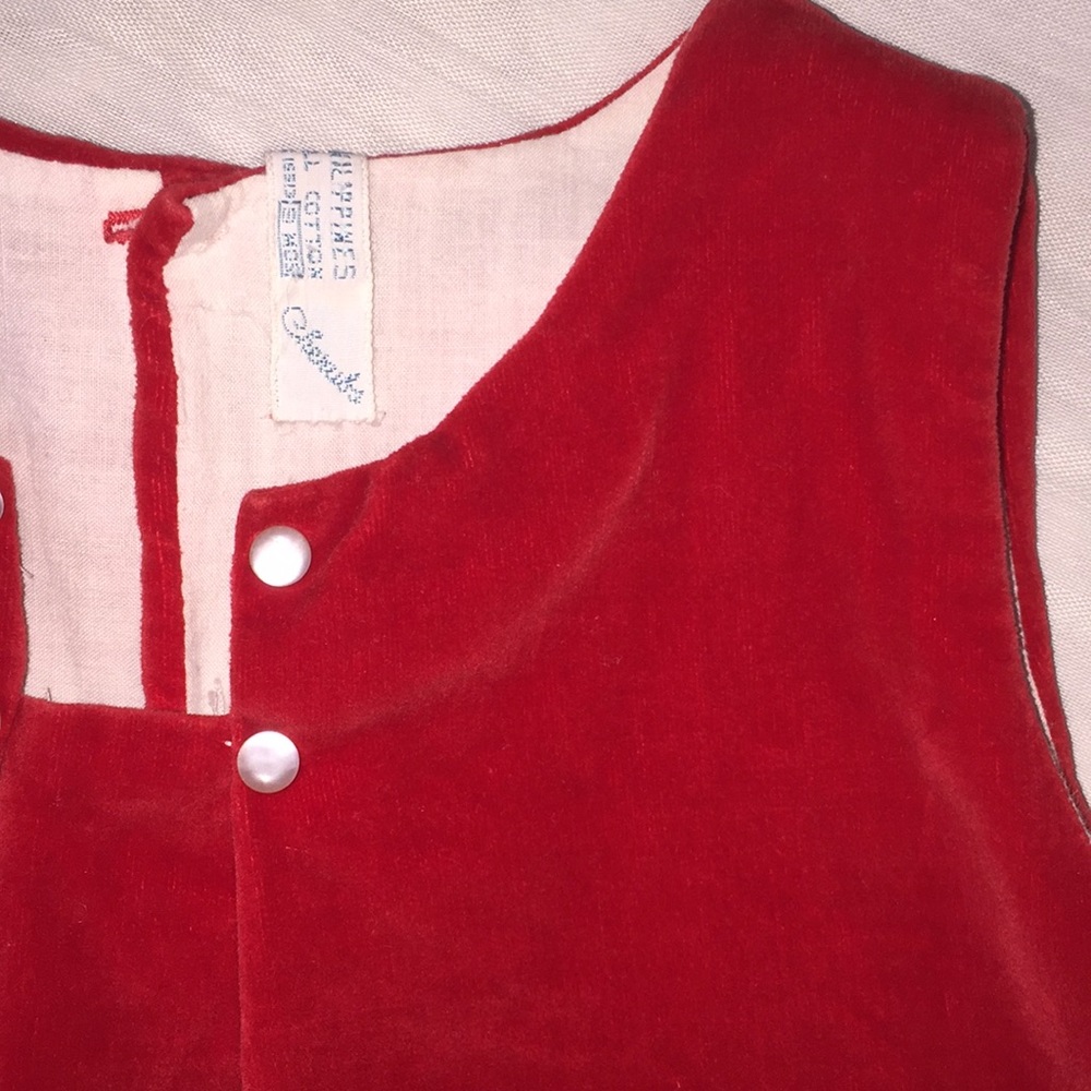 Beautiful Vintage Red Velvet jumper - Picture 2 of 6